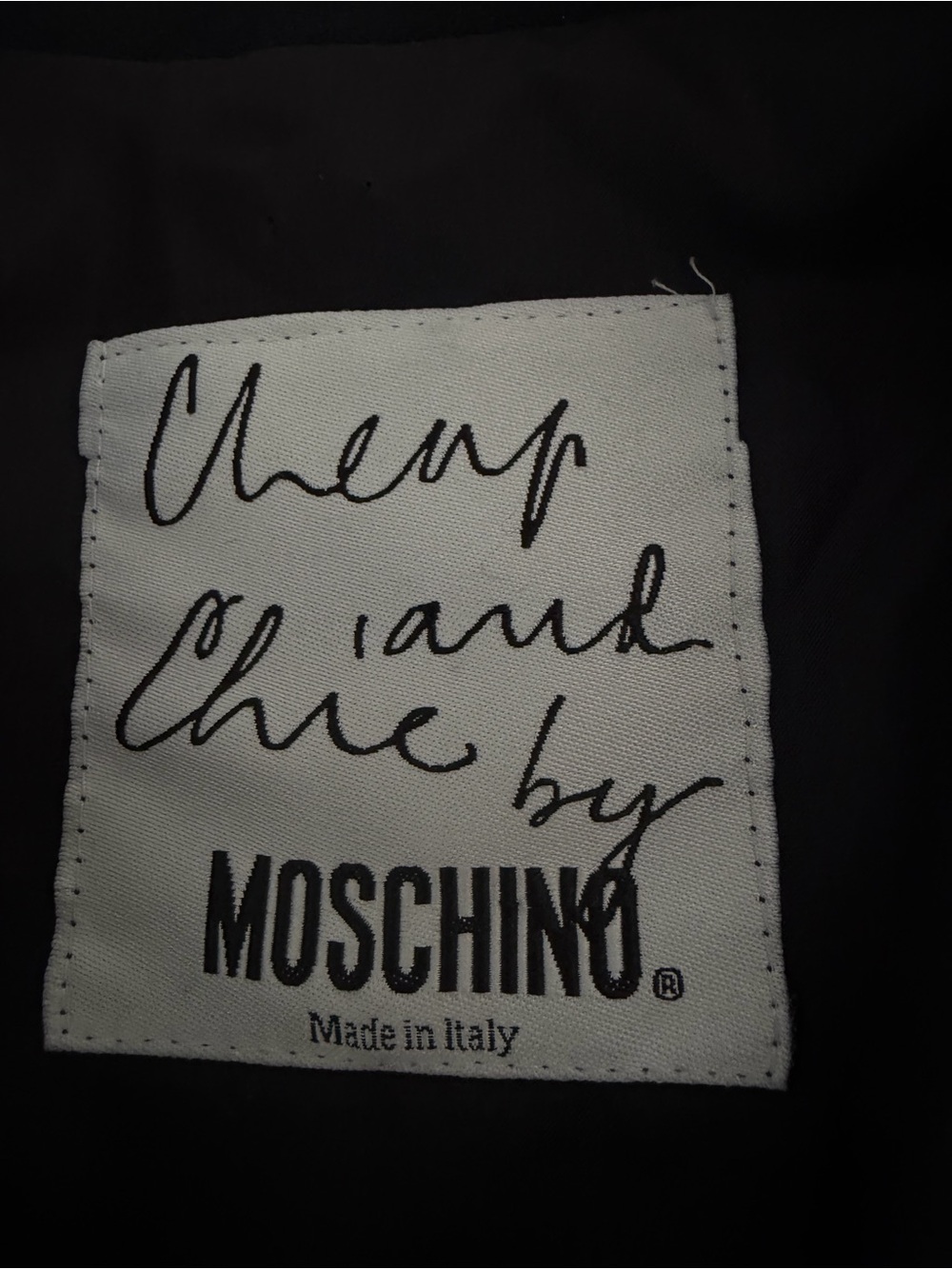 Cheap and Chic by Moschino Women's Full Zip Cropped Jacket 8659 - Picture 7 of 14